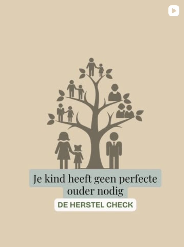 Family tree illustration with a message about parenting